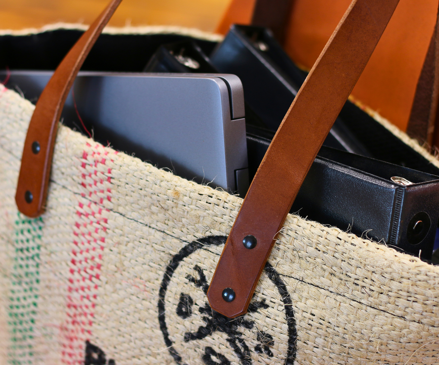 BAR x SewLab Custom Burlap Tote